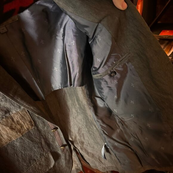 $1298 JOHN VARVATOS Englemore Brown COAT sz. 48 - Picture 8 of 12